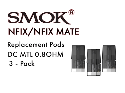 Smok NFIX DC MTL 0.8ohm Pods 3 Pack