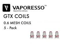 Vaporesso GTX Coil 5 Pack 0.6ohm Mesh