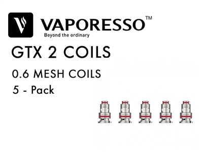 Vaporesso GTX 2 Coil 5 Pack 0.6ohm Mesh