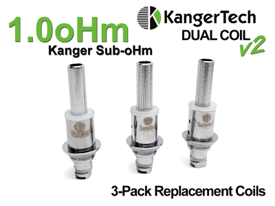 Kanger Dual Coil v2 1.0oHm - Kanger Sub-oHm