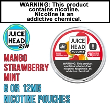 Juice Head ZTN Pouches 20 Pack Mango Strawberry Mint