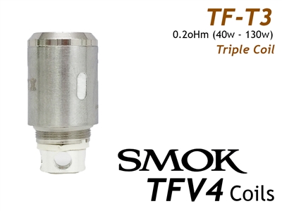 Smok TFV4 Coils - TFT3 Triple Coil Replacement Coils