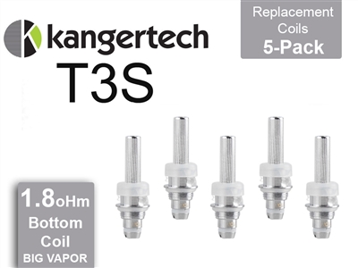 Kanger T3S Botton Coil 3 Pack 1.8 ohm
