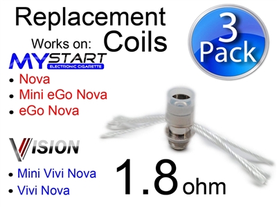 Vision ViVi Nova and Mini Replacement Coil 1.8ohm  Electronic Cigarette  in Charleston South Carolina