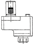 Mazak V TYPE TAPPING HEAD OFFSET for MP410N-12D, 415N-12D, MP610-12D, 6100-16D, 6200-16D