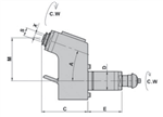 BNEDA45-ER16A-20 : MIYANO VDI Holder Offset/Angle