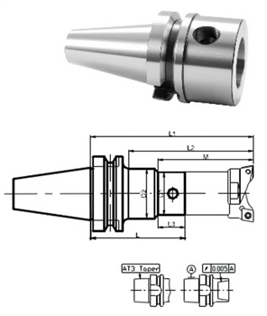 BT30-ECK1-60: BT ECK6, L=250MM (9.84') BORING HOLDER