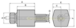 DA30MT25   , DA30-MT, 1-16/ ER25, Axial Drill Holder