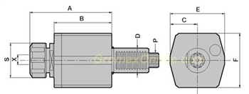 DA40548232: A240B1   , DA40-5482-B17X14/AXIAL D&M HD