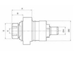 AXIAL MILLING/DRILLING HEAD FOR WASINO A-18