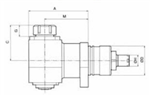 DF65ER32: DF55ER20, RADIAL MILLING&DRILLING HOLDER ER20 1/16'-1/2'