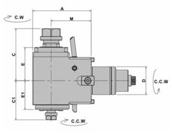 DW220-5480-DF45-20-11-65D : VDI Radial Double Head Holder BMT-5480