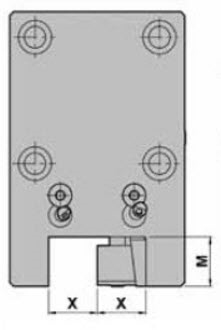 DW230-C25.4-30L,BMT55, 1' Standard OD Turning holder puma230,    INCH Size