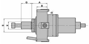 DW230-DA55-16C : Axial Cutting Holder BMT