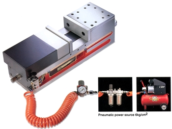 HPV-7: GROMAX Pneumatic Vise 6.96' WIDTH, 7.28' OPENING