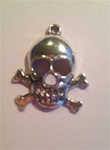 Charm Skull and Cross Bones 20x10mm