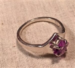 SS Side-Set Square Alexandrite Ring Setting