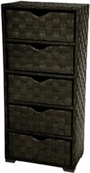 Natural Fiber Chest of Drawers - Five Drawer