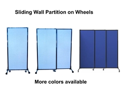 Portable Sliding Partition Wall Panel on Wheels