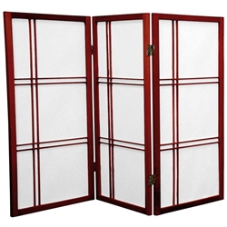 3 ft. Tall Double Cross Shoji Screen- (more finishes and panels)