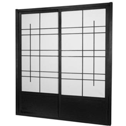 7 ft. Tall Eudes Shoji Sliding Door Kit (Double-Sided)