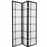 6 ft. Tall Double Cross Shoji Screen-(more panels & finishes)