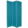 6ft Tall Pastel Colors Woven Fiber Room Divider Screen