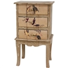 Rustic Peaceful Birds Three Drawer End Table