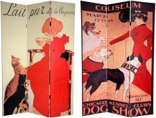 6ft Tall Dogs & Cats Room Divider Screen Chicago