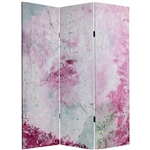 5 ft. Tall Pink Boudoir Canvas Room Divider Screen