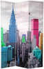 6 ft. Tall Colorful New York Scene Room Divider