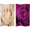 6 ft. Tall Double Sided Roses Room Divider