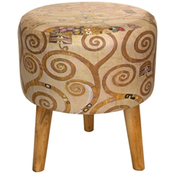 Klimt Tree of Life Stool