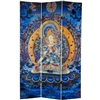 6ft Tall Radiant Tara Tibetan Double Sided Canvas Folding Screen