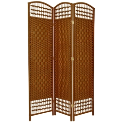 5 Â½ ft. Tall Fiber Weave Room Divider Screen (more panels & finishes)