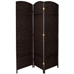 6 ft. Tall Diamond Weave Fiber Room Divider (more panels & colors)