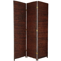 6 ft. Tall Rush Grass Woven Folding Screen Partition (more panels available)