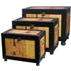 Set of 3 Storage Boxes Raging Stallions