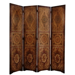 6 ft. Tall Olde-Worlde Parlor Room Divider Decorative Screen