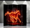 6ft Tall Double Sided Flaming Stallion (5 Panels)