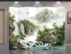 6ft Tall Double Sided Picturesque Mountains & Waterfall (6 Panels)