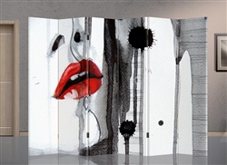 6ft Tall Double Sided Passionate Lips (6 panels)