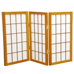 2 ft. Tall Desktop Window Pane Shoji Privacy Screen (more panels) & finishes)