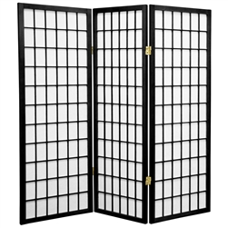 4ft Tall Window Pane Shoji Screen (more panels & finishes)