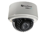 Everfocus EDH5240 2 Megapixel 1080/720 HDcctv: 3-Axis Indoor IR Color Dome Cameras with Surface or Flush Mount Capability