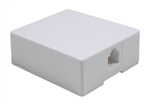 Surface Mount Jack; 8 Position 8 Conductor (8P8C) - White