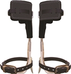 Climb Right "CTB" QUICK CHANGE ALUMINUM CLIMBERS W LOWER STRAPS & T PADS