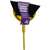Simple Spaces 2154 Large Angle Broom, 13 in Sweep Face, 6 in L Trim, Recycle Polypropylene Bristle, Gray Bristle