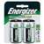 Energizer NH50BP-2 Battery, 1.2 V Battery, 2500 mAh, D Battery, Nickel-Metal Hydride, Rechargeable