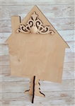 Standing House with wood embellishment